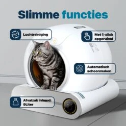BOME Automatische Kattenbak - Zelfreinigende Kattenbak - Met App En Touchscreen - 65L -Huisdierbenodigdheden 1200x1200 606