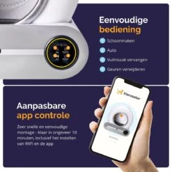 Viervoeter™ Kattenbak Zelfreinigend – Automatische Kattenbak – Zelfreinigende Kattenbak – Anti-geur – 53x58x55cm – Bedienen Via App – 65 Liter -Huisdierbenodigdheden 1200x1200 634