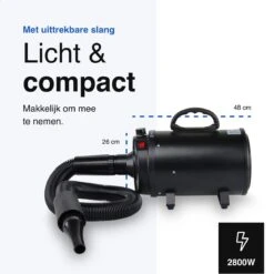 Vivid Green Waterblazer Met 3 Opzetstukken - Hondenfohn - Voor Honden - Met Geluiddemper - 2800W -Huisdierbenodigdheden 1200x1200 87