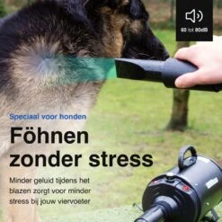 Vivid Green Waterblazer Met 3 Opzetstukken - Hondenfohn - Voor Honden - Met Geluiddemper - 2800W -Huisdierbenodigdheden 1200x1200 93