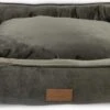 Topmast Soft Velours - Hondenmand - 75 X 58 Cm - L - Grijs - Hondenbed - Hondenkussen - Luxe Hondenmanden - Machinewasbaar Binnenkussen -Huisdierbenodigdheden 1200x545