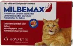 Milbemax Ontworming Tabletten Grote Kat 2 - 12 Kg 2 X 2 Tabletten -Huisdierbenodigdheden 1200x756