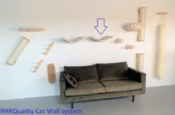 RHRQuality Wandmeubel Wandmontage Klimmuur Kat 53 X 43cm Luxe Hangmat XXL Creme Klim Wand Muur Krabpaal Katten Muurbevestiging -Huisdierbenodigdheden 1200x786