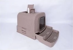 Adori Kattentoiltet Rattan Taupe - Kattenbakken - 69x42x41 Cm -Huisdierbenodigdheden 1200x816