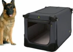 Maelson Soft Kennel - Robuuste Hondenbench Van Zacht Materiaal - Opvouwbare Kennel Met Stevig Stalen Binnenframe - Zwart/antraciet - XXS / XS / S / M / L / XL / XXL - 72 S -Huisdierbenodigdheden 1200x854