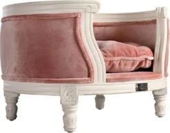 Lord Lou - George Roze Velvet S - Luxe Hondenmand - Luxe Kattenmand - 49x40x31 -Huisdierbenodigdheden 1200x937 1