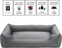 Hondenmand Cordura XXXL – Donkergrijs - 125 X 90 X 24 Cm -Huisdierbenodigdheden 1200x939