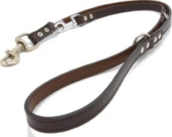 Verstelbare Trainingslijn Leer - 2 Meter - Bruin - Politielijn - Hondenriem - Hoge Kwaliteit Leer - Trainingslijn - Ambachtelijk Gemaakt In Portugal -Huisdierbenodigdheden 1200x950