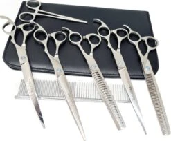 Achilles Hondenschaar - Scharenset Hond 8 INCH - 8-Delige Scharenset - Effileerschaar Hond