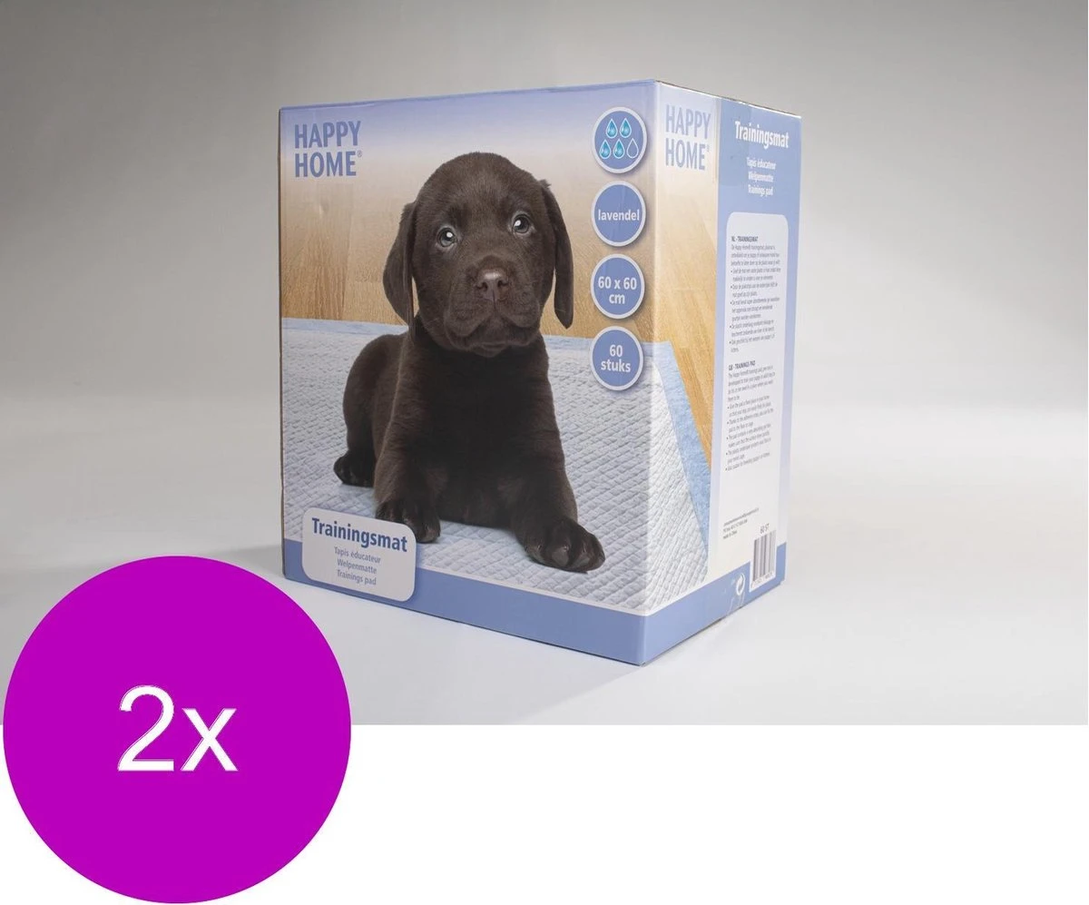 Happy Home Trainingsmat Lavendel - Zindelijkstraining - 2 X 60 Stuks - 60X60 Cm 4 Happy Home Trainingsmat Lavendel - Zindelijkstraining - 2 X 60 Stuks - 60X60 Cm - Afbeelding 2