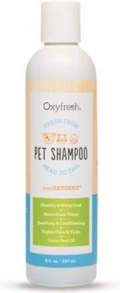 Oxyfresh Pets Hondenshampoo & Kattenshampoo - 237ml - Diervriendelijke Shampoo Voor Honden En Katten Zonder Irriterende Bestanddelen -Huisdierbenodigdheden 493x1200