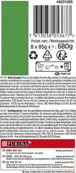 Gourmet Nature's Creations - Kattenvoer Natvoer - Zeevis - 48 X 85 Gr -Huisdierbenodigdheden 527x1200 1