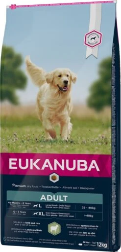 Eukanuba Dog Adult Large Breed Lam/Rice - 12 KG -Huisdierbenodigdheden 580x1200