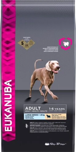Eukanuba Dog Adult Large Breed Lam/Rice - 12 KG -Huisdierbenodigdheden 602x1200