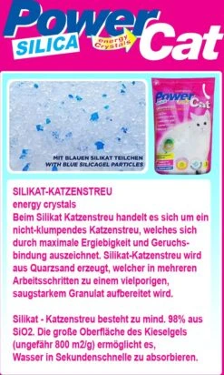 Merkloos PowerCat Silicaat Kattenbakvulling Met Energy Kristallen - 12 X 5L -Huisdierbenodigdheden 719x1200