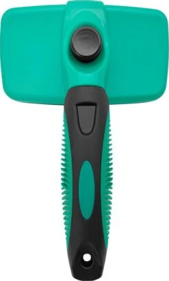 ElegaPet Hondenborstel Groen - Hondenhaar Verwijderen - Kat En Hondenkam - Slickerborstel Hond En Kat - Groomer - Ondervacht Kam Hond - Borstel Hond - Hondenborstel Langharig En Kortharig - Slickerborstel - Anti Klit/Knopen/Huidschilfers -Huisdierbenodigdheden 723x1200 1