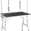 Tectake - Honden Trimtafel Met Twee Lussen - Zwart/zilver- 402893 -Huisdierbenodigdheden 749x1200 2
