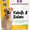 K9 Laboratories Kalmte & Balans - Hond - 60 Stuks - Bij Stress, Angst En Agressie - Ashwagandha - L-tryptofaan - Passiebloem - Valeriaanwortel - Lavendel -Huisdierbenodigdheden 803x1200