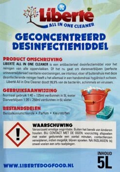 Geurverwijderaar - Liberté All In One Cleaner - Desinfectie - Dieren - Huis - Auto - Kantoor - Schoonmaakmiddel - 5L - Fresh Citrus -Huisdierbenodigdheden 840x1200
