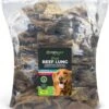 Topmast Longen - Rund 5 X 1 Kilo - Gedroogd - Hondensnack - Kauwsnack - Gedroogde Runderlong - Natuurlijke Hondensnack -Huisdierbenodigdheden 970x1200