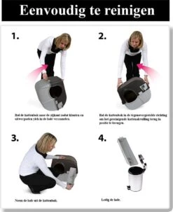 Omega Paw Zelfreinigende Kattenbak L - Zwart -Huisdierbenodigdheden 978x1200 1